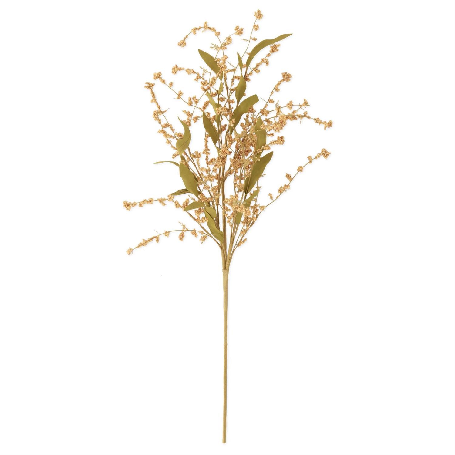 28 Inch Cream Yellow Seed Berry Stem