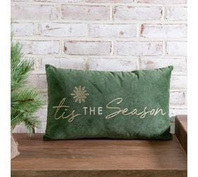 Velvet Tis the Season Pillow 12x20