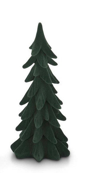 8.25 Inch Green Velvet Christmas Tree