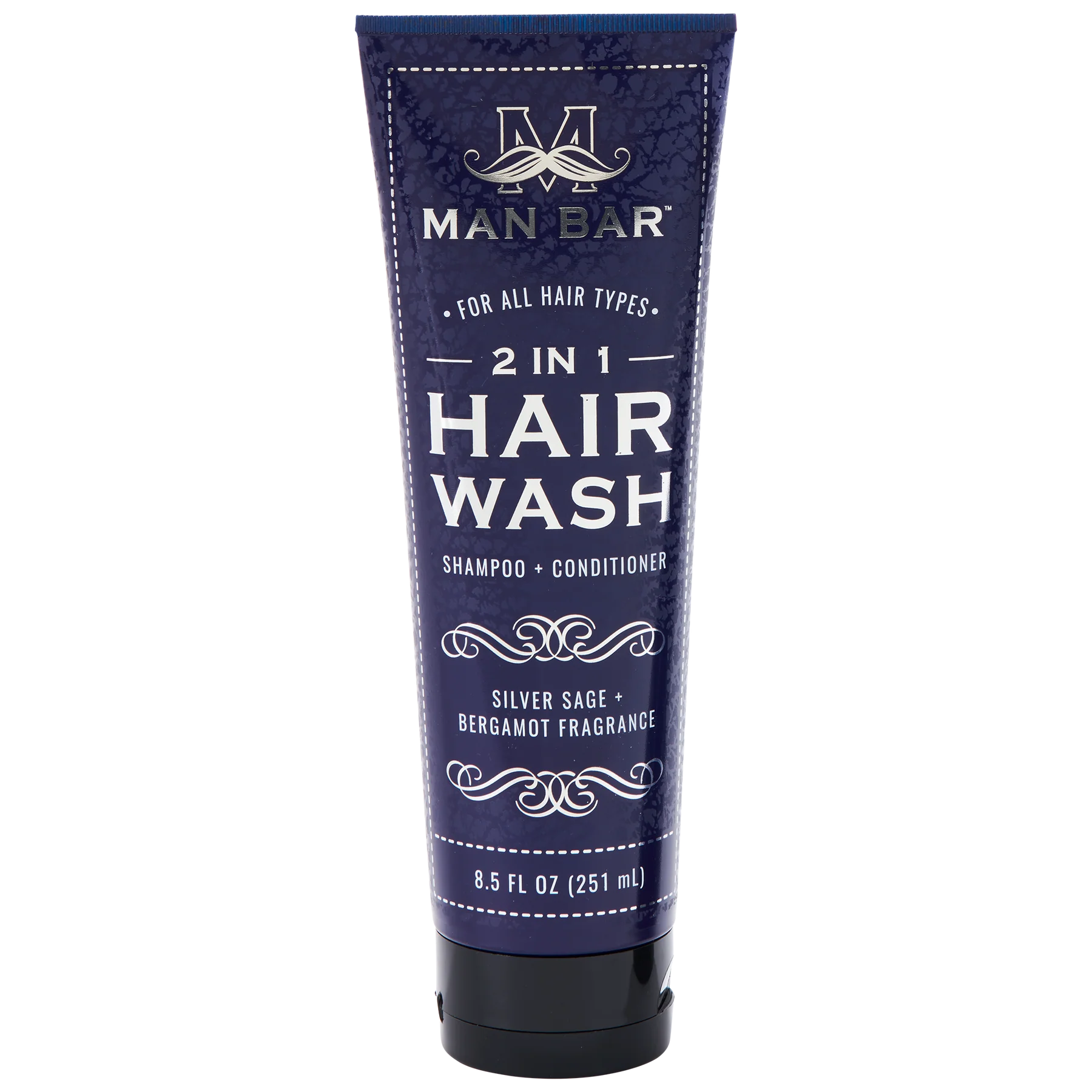 Man Bar 2 in 1 Hair Wash Silver Sage & Bergamot