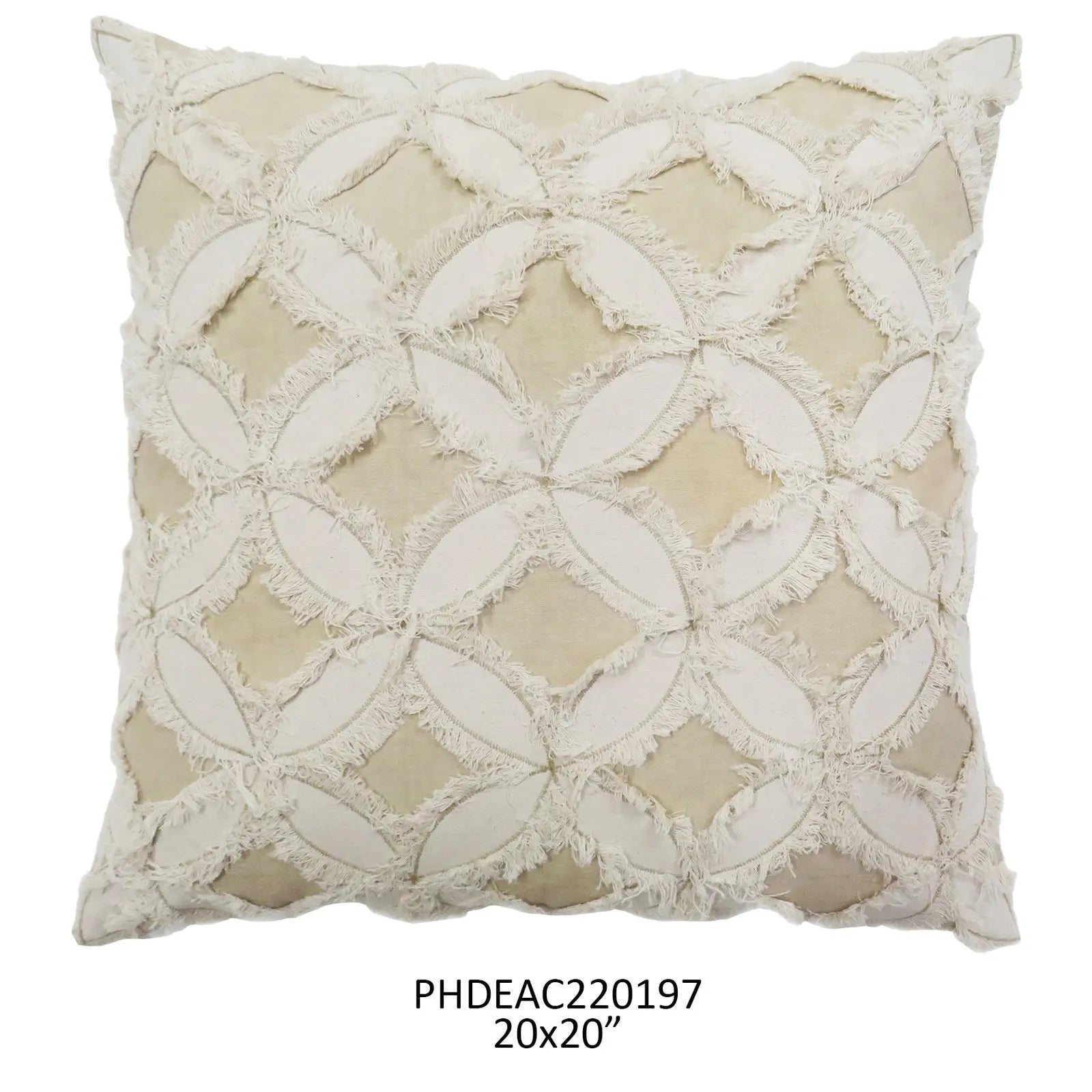 Neutral Pinwheel Square Pillow