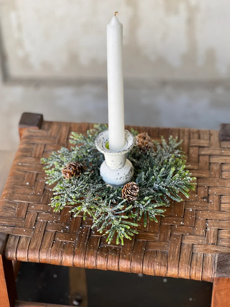 Snowshoe Hemlock Candle Ring | 7"