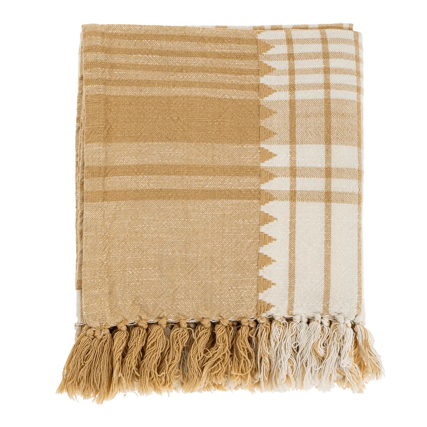 Malaya Woven Throw- Ochre