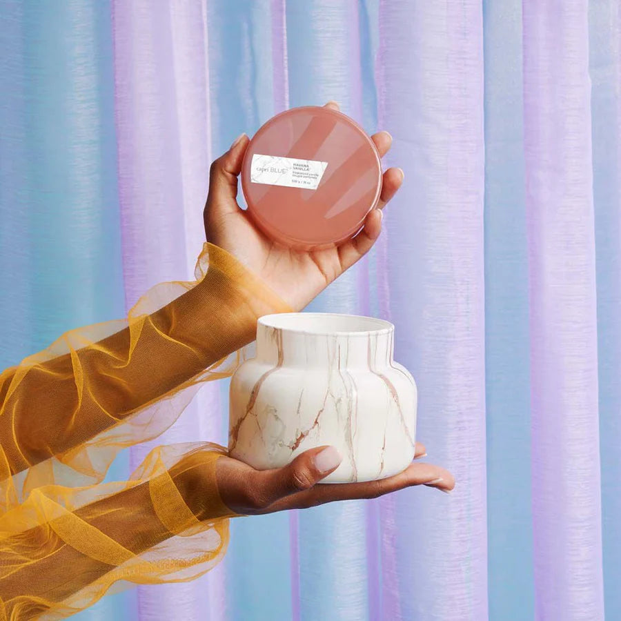 Havana Vanilla Modern Marble Jar Candle