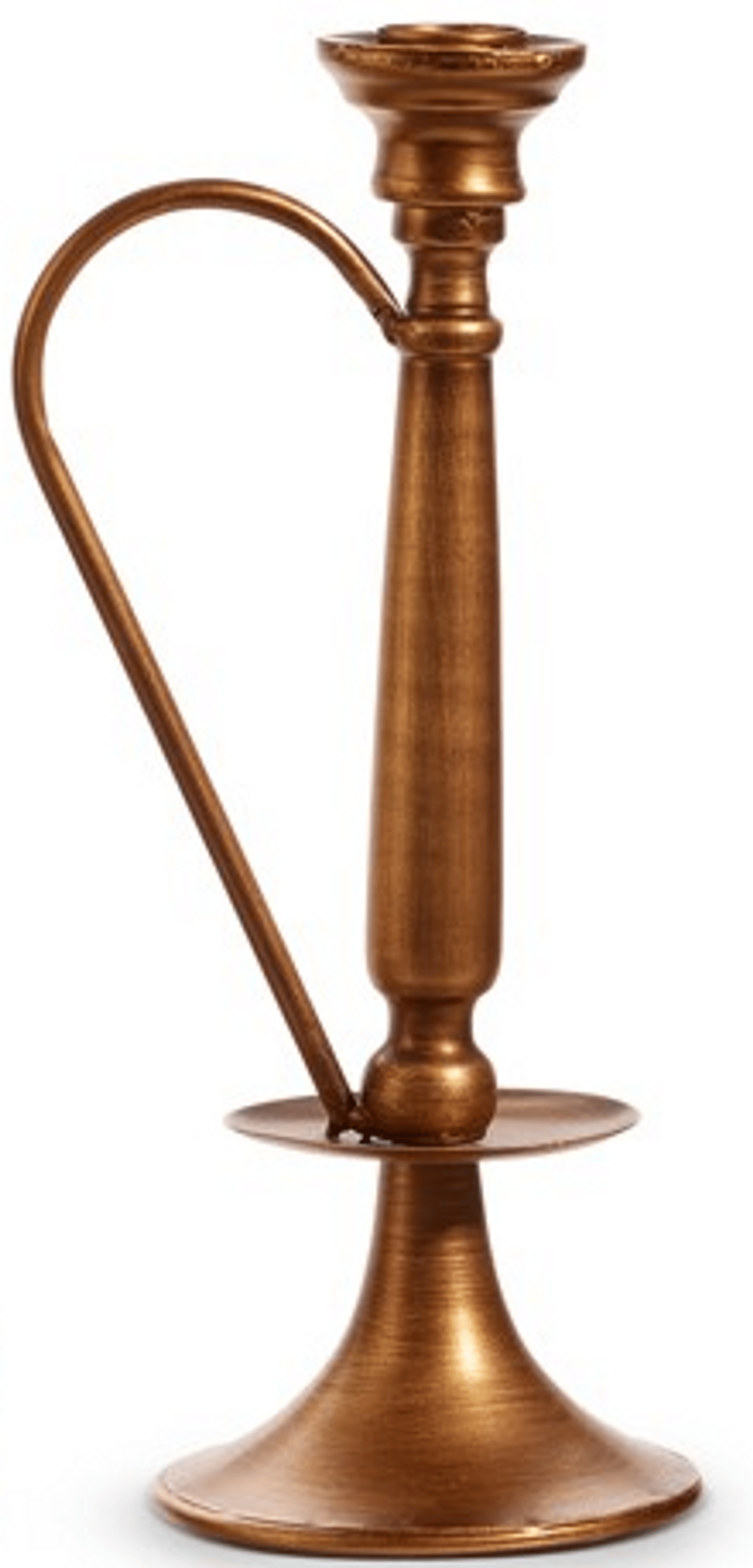 11 Inch Vintage Brass Chamberstick