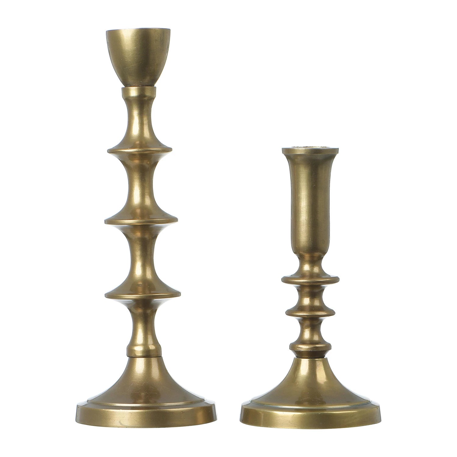 Large Metal Taper Holder with Antique Finish