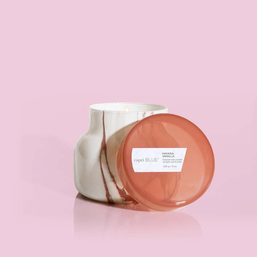 Havana Vanilla Modern Marble Petite Jar Candle