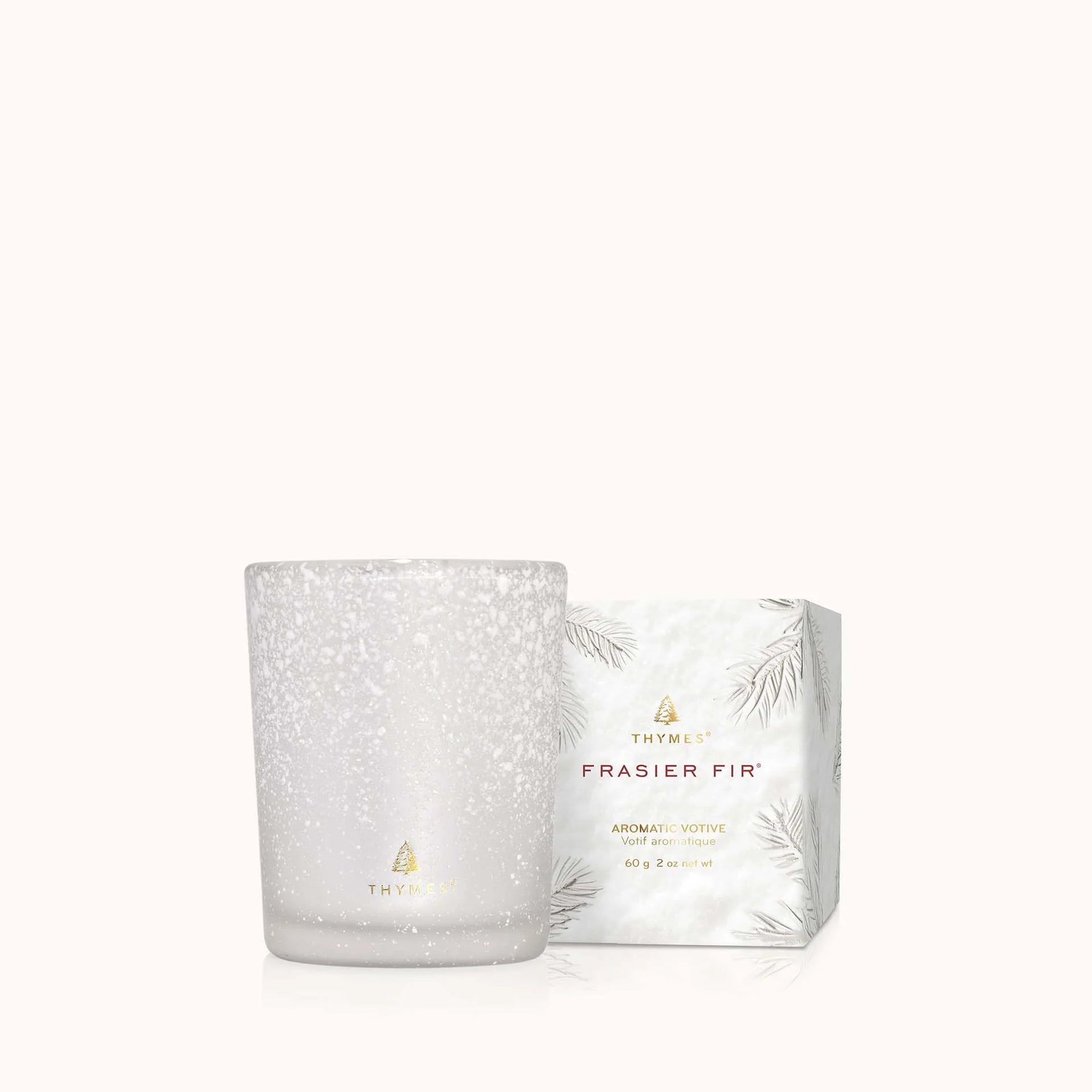 Frasier Fir Flocked Collection Votive Candle
