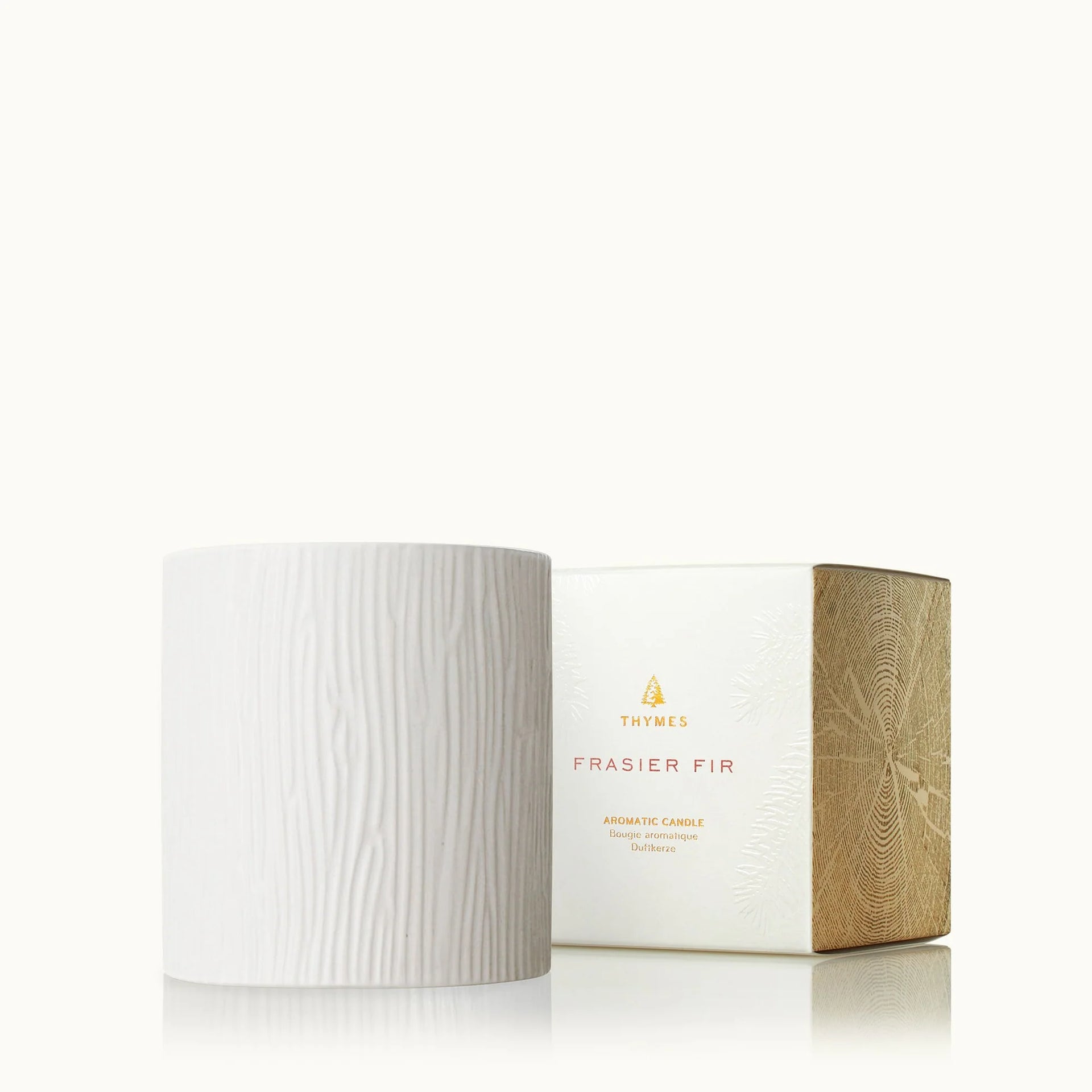Medium Frasier Fir Gilded Ceramic Poured Candle