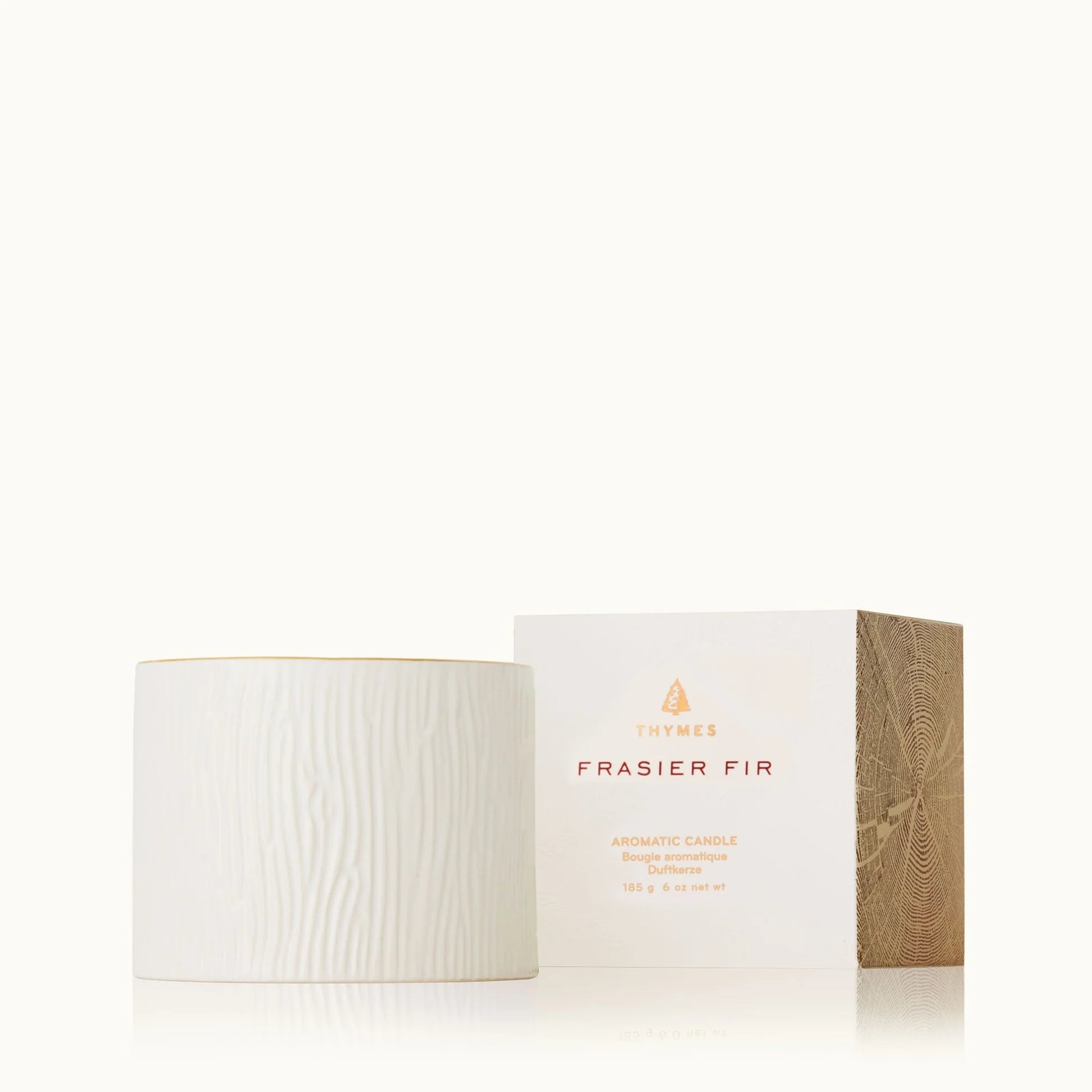 Petite Frasier Fir GIlded Ceramic Poured Candle