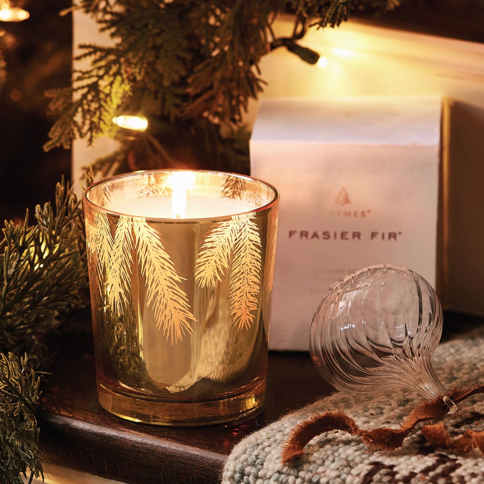 Frasier Fir Gilded Poured Candle- 13 oz.