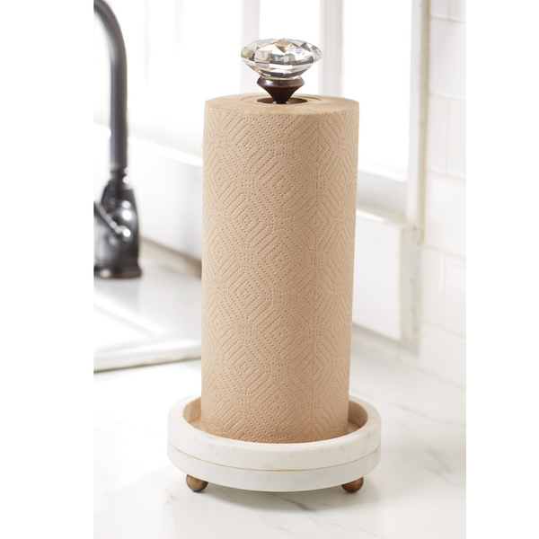 Marble Doorknob Paper Towel Holder
