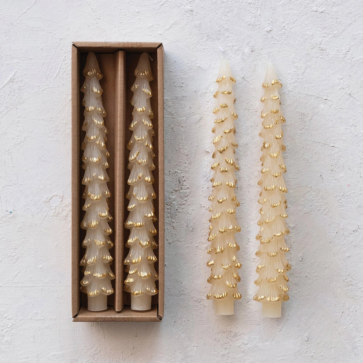 Tree Shaped Taper Candes in Box