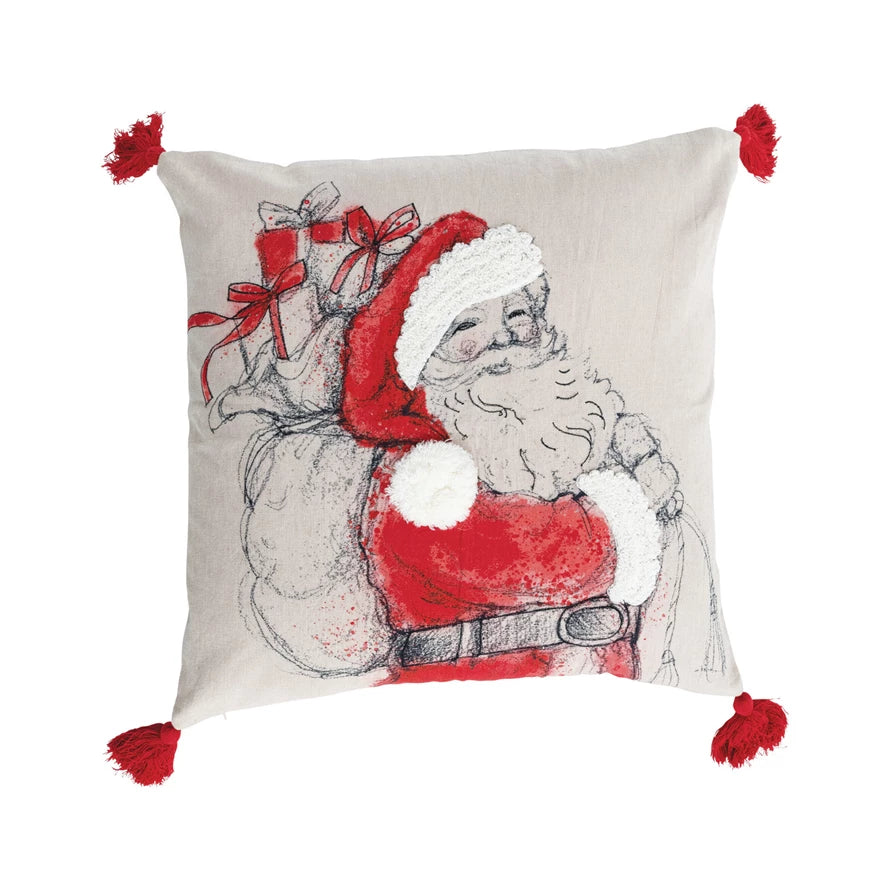 20" Square Santa Pillow