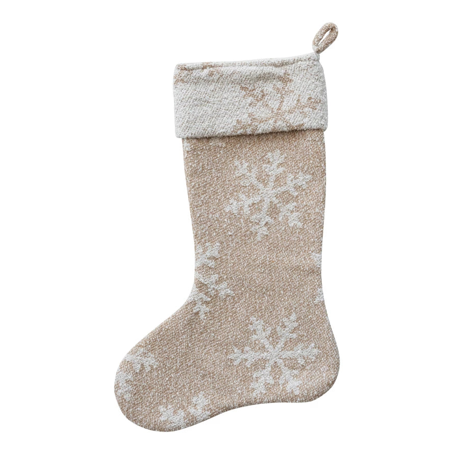 Stocking with Snowflake Pattern
