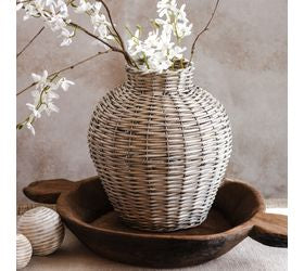 13.4" Grey Willow Vase