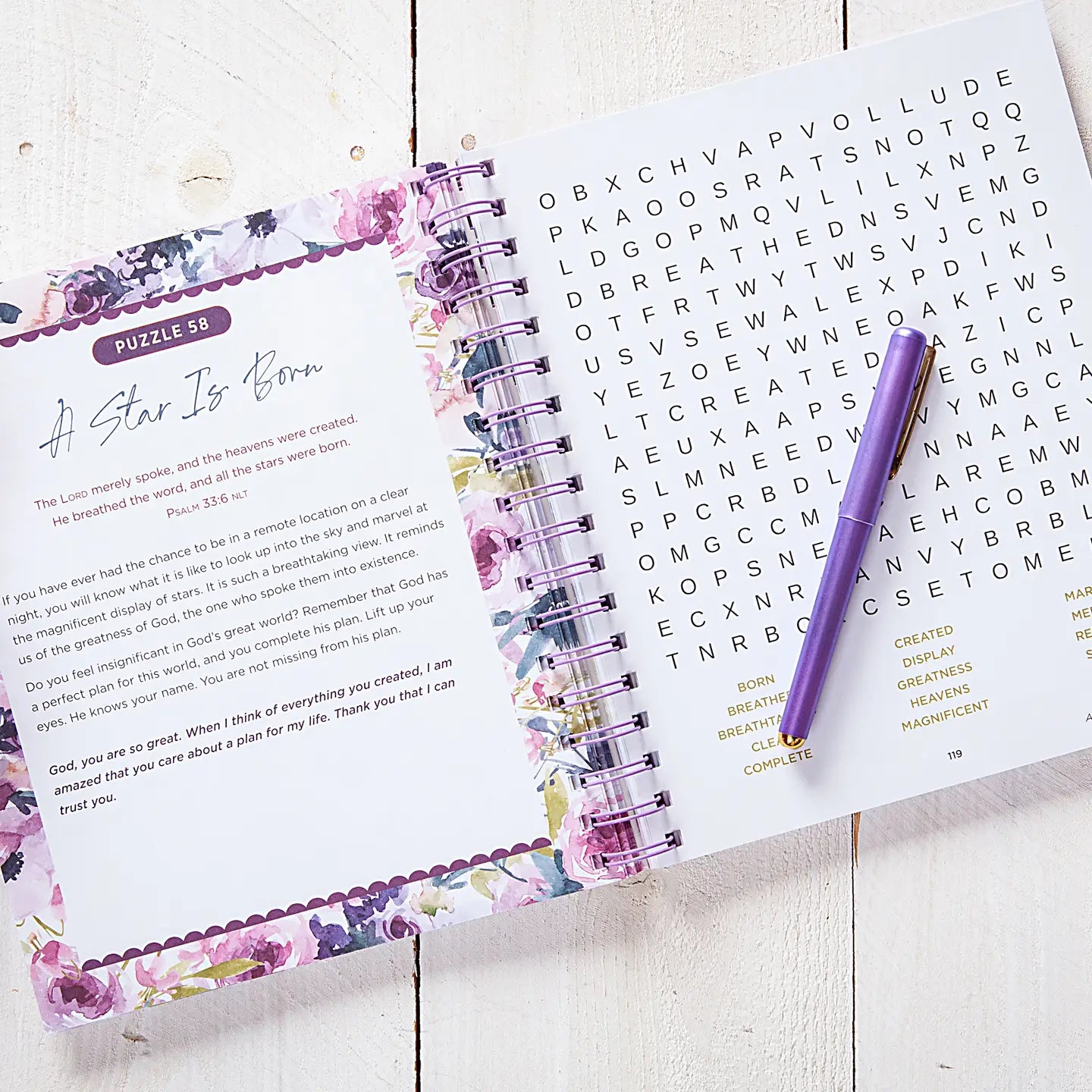Psalms Bible Word Search Devotional