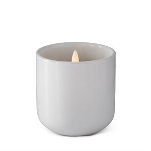 Small White Flicker Flame LED Candle