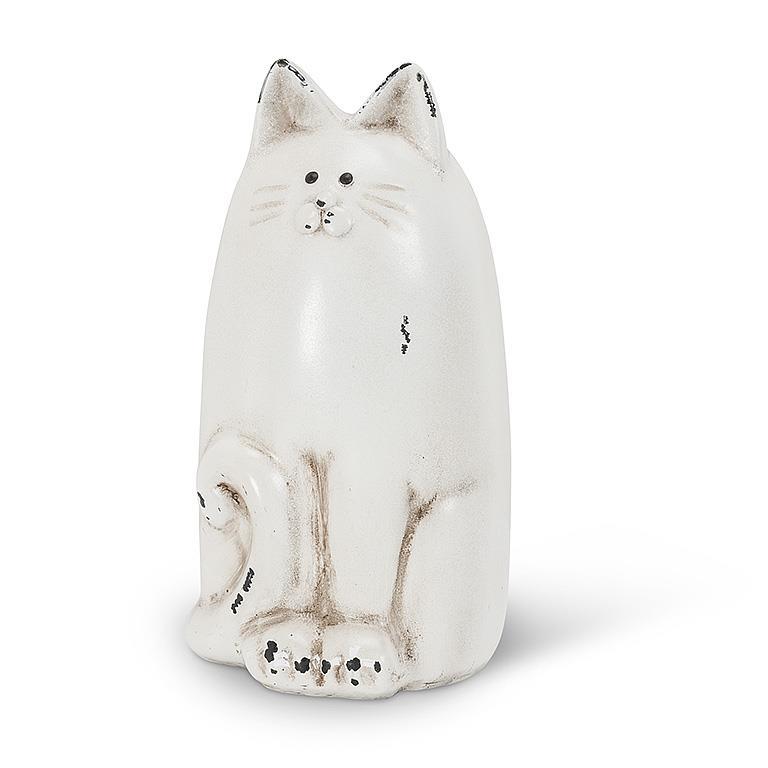 White Sitting Cat
