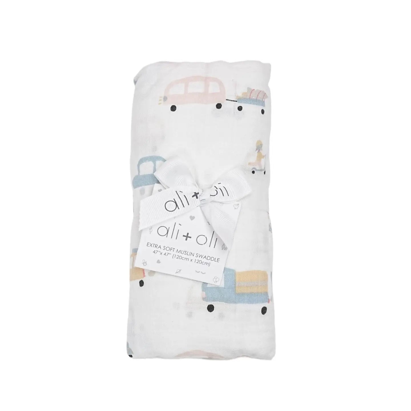 Automobile Bamboo Muslin Swaddle Blanket