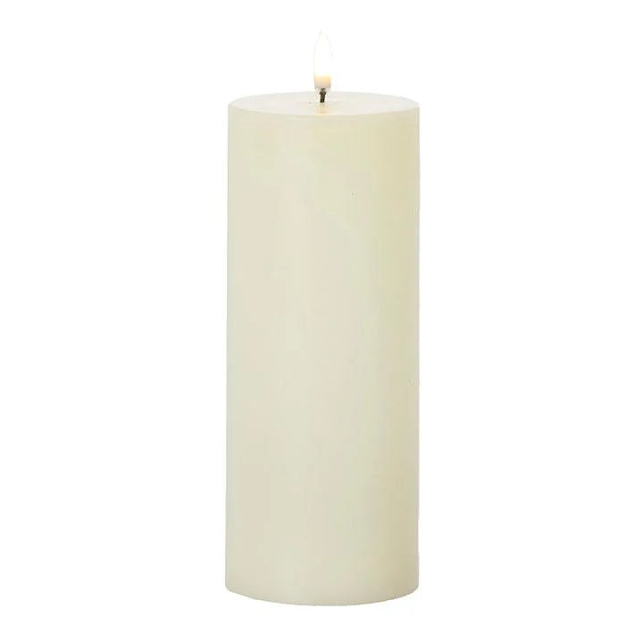 3x9 Inch Ivory Pillar Candle