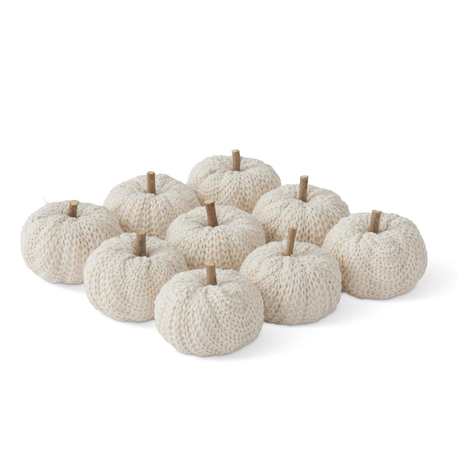 Cream Cotton Knit Filler Pumpkin