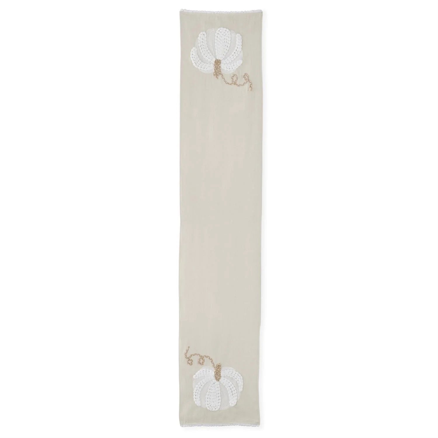 72 Inch Embroidered Pumpkin Table Runner
