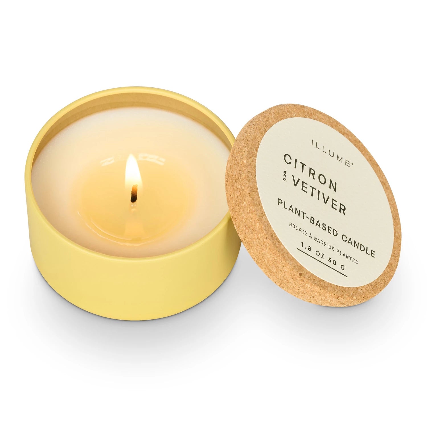 Citron & Vetiver Verde Tin with Cork Lid