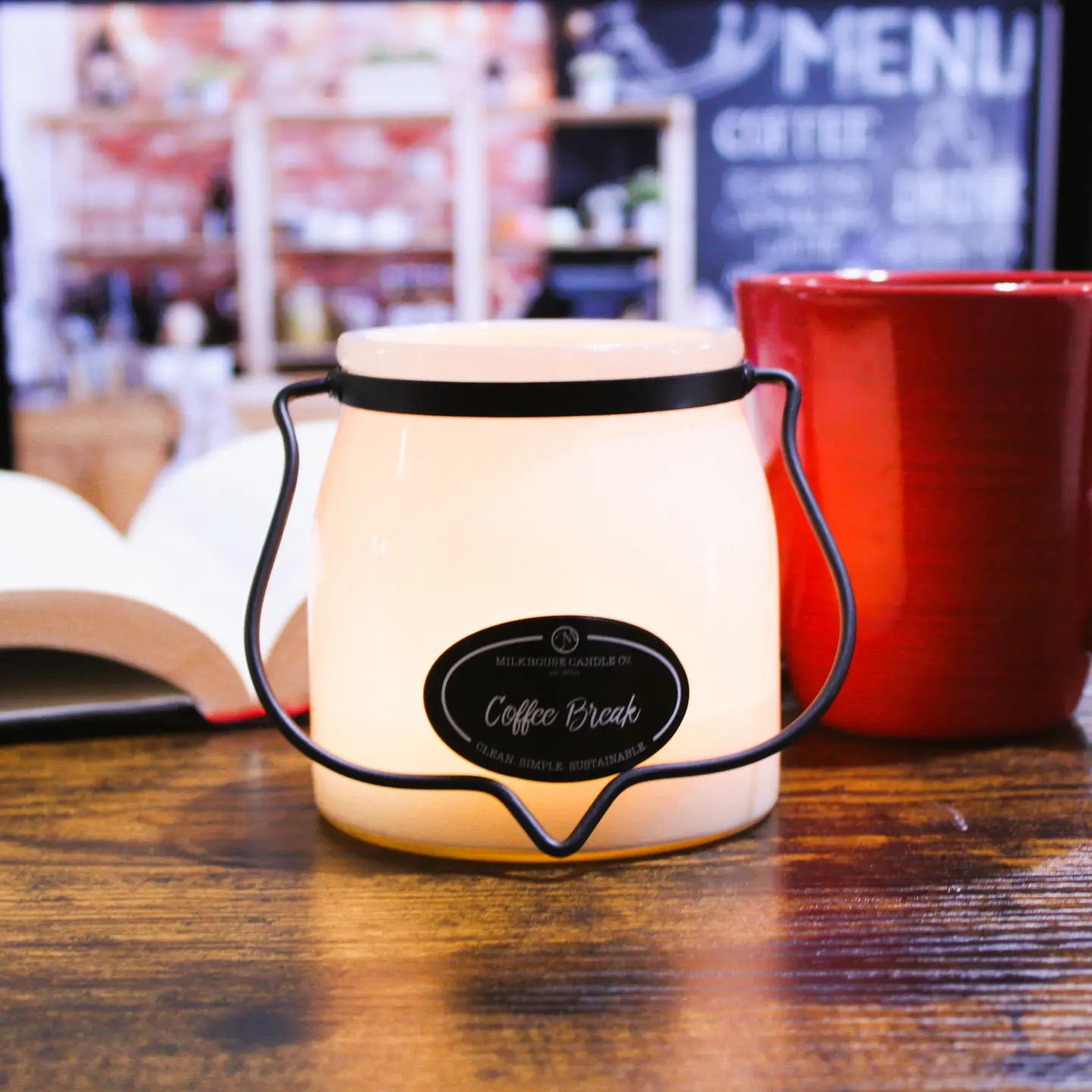 16 oz Butter Jar Candle: Coffee Break