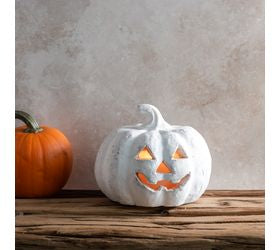 White Terracotta Mini J-O-L Pumpkin