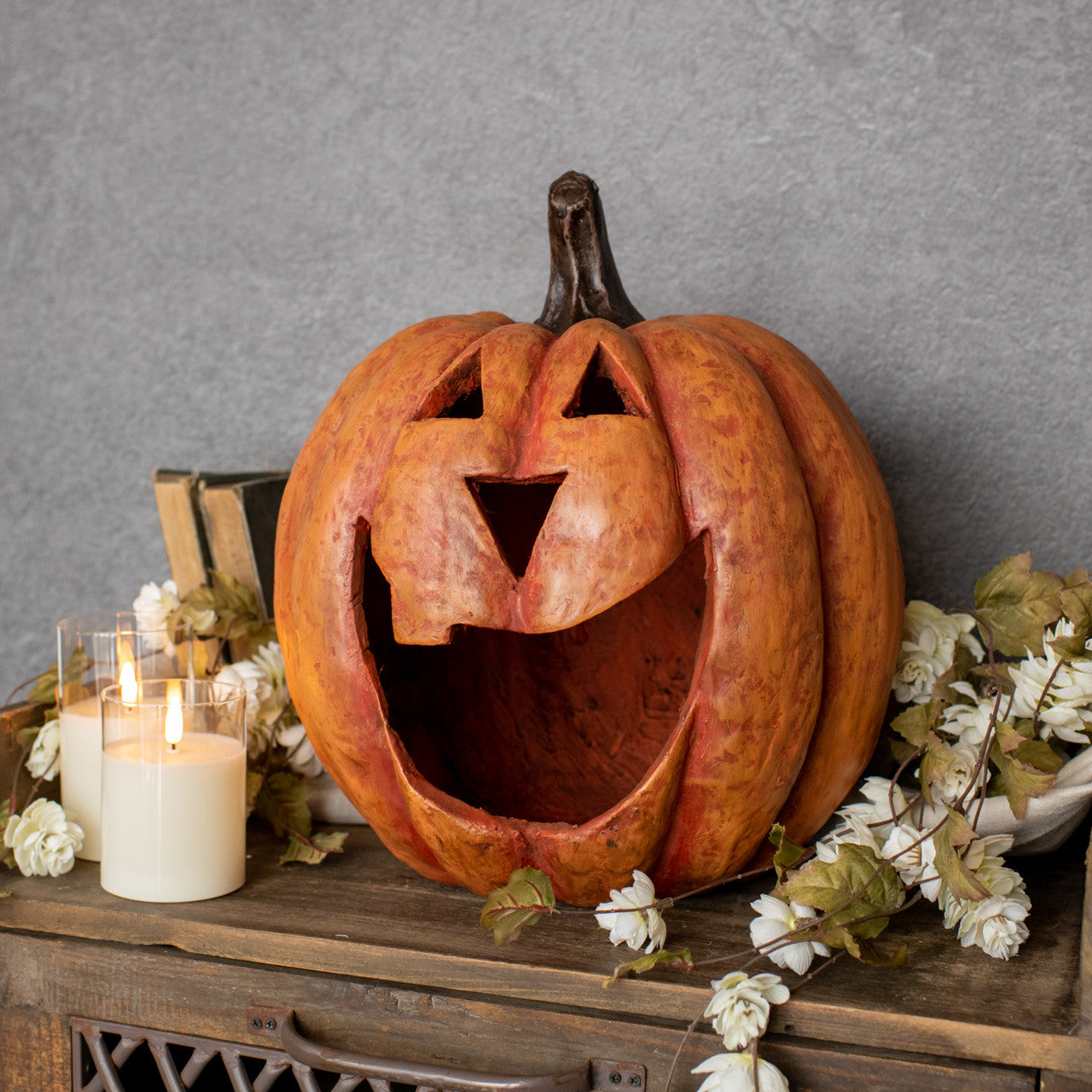 15" Orange Big Mouth Pumpkin
