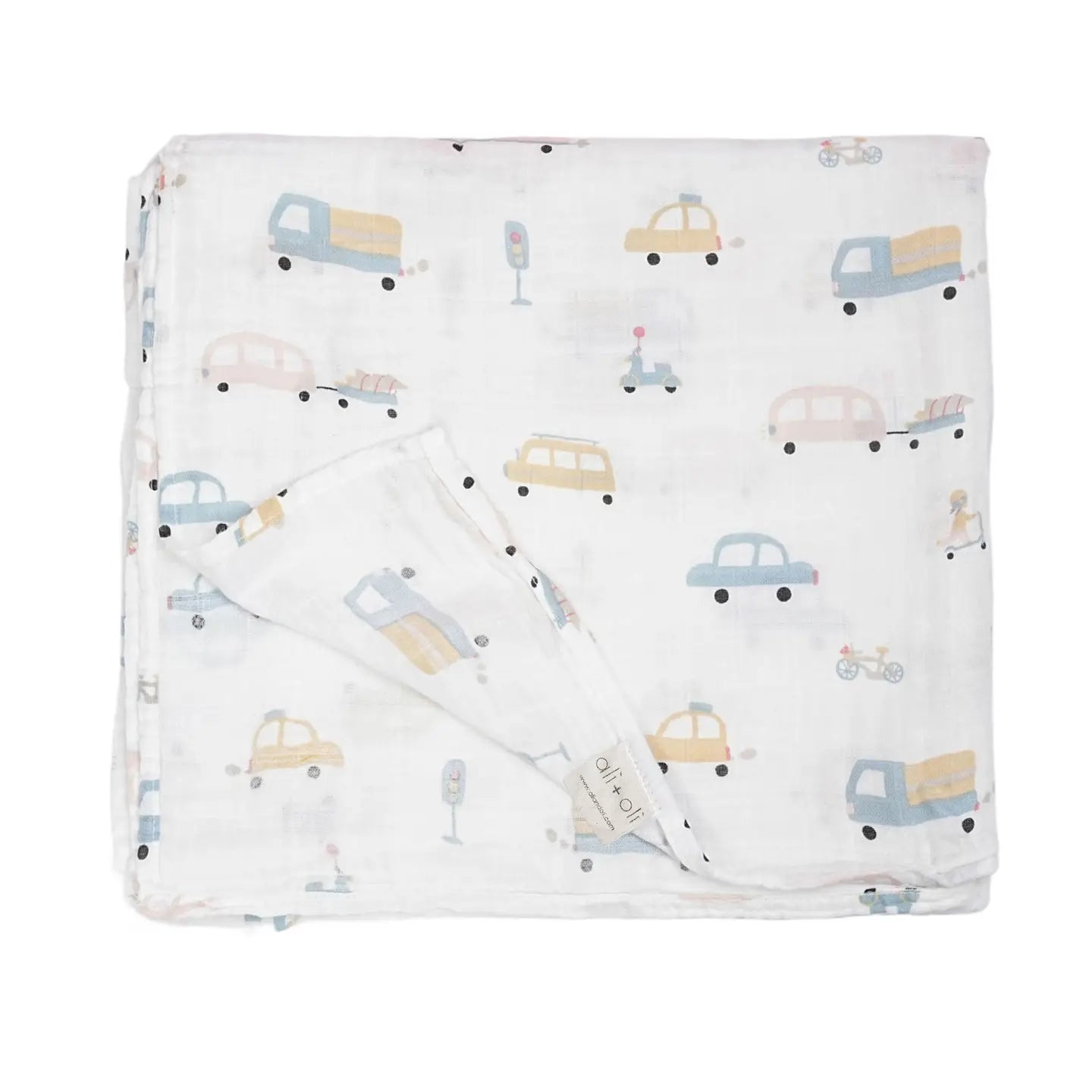 Automobile Bamboo Muslin Swaddle Blanket