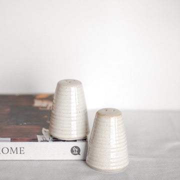 Striped Salt and Pepper Shakers