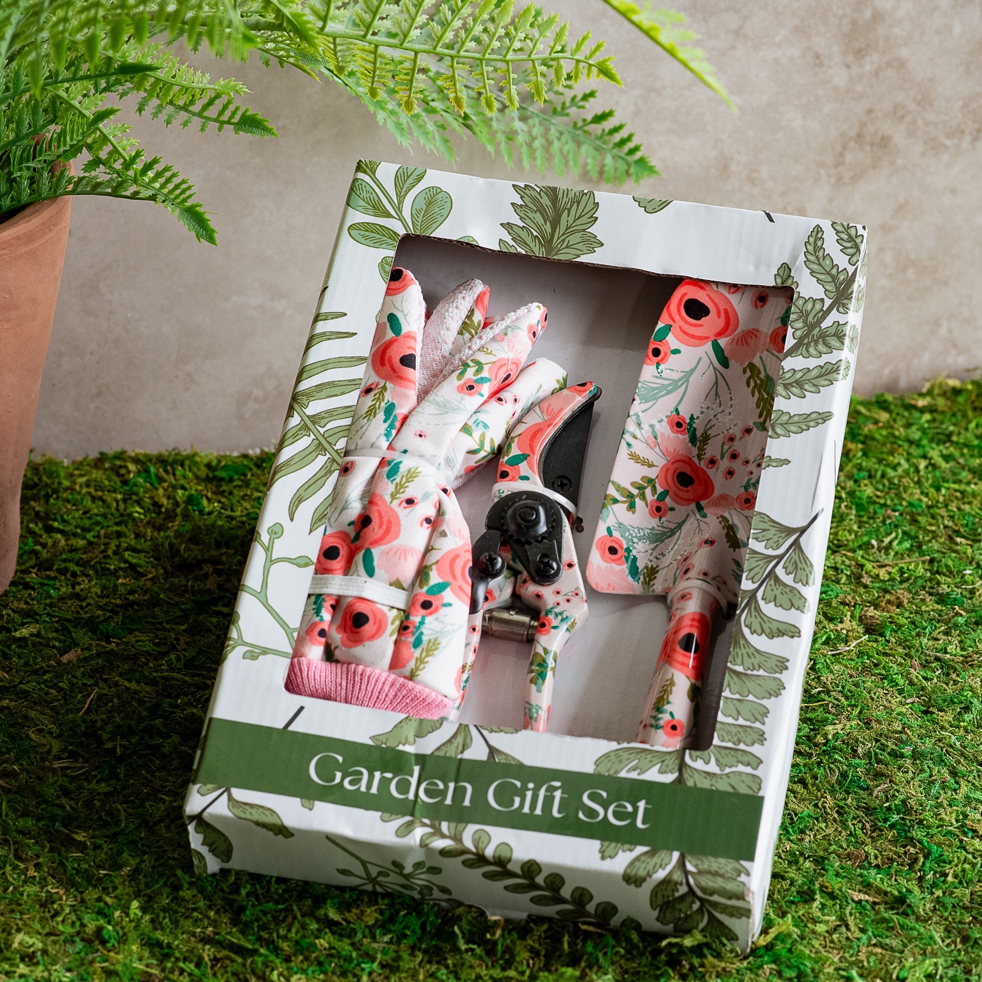 3 Piece Gardening Set- Rose Print