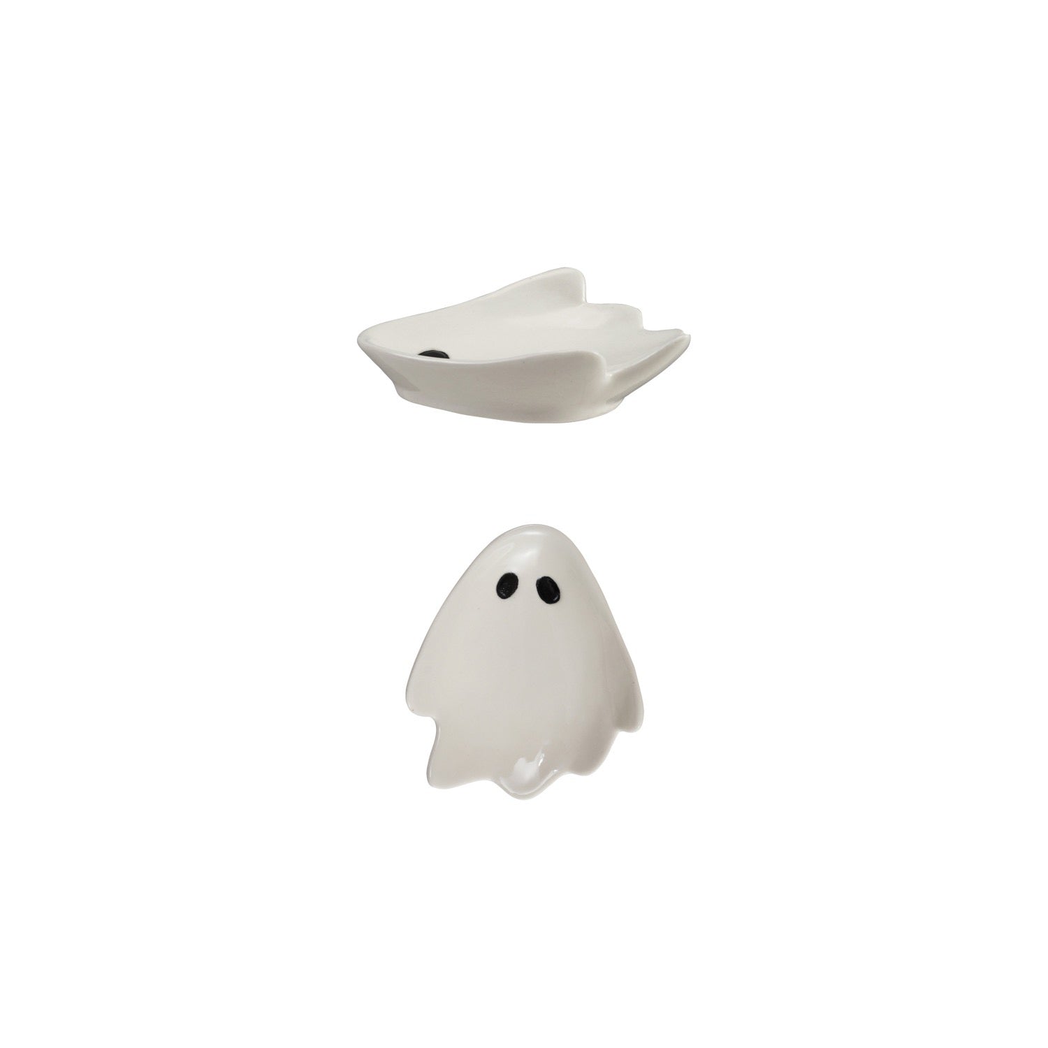 Stoneware Ghost Shaped Dish