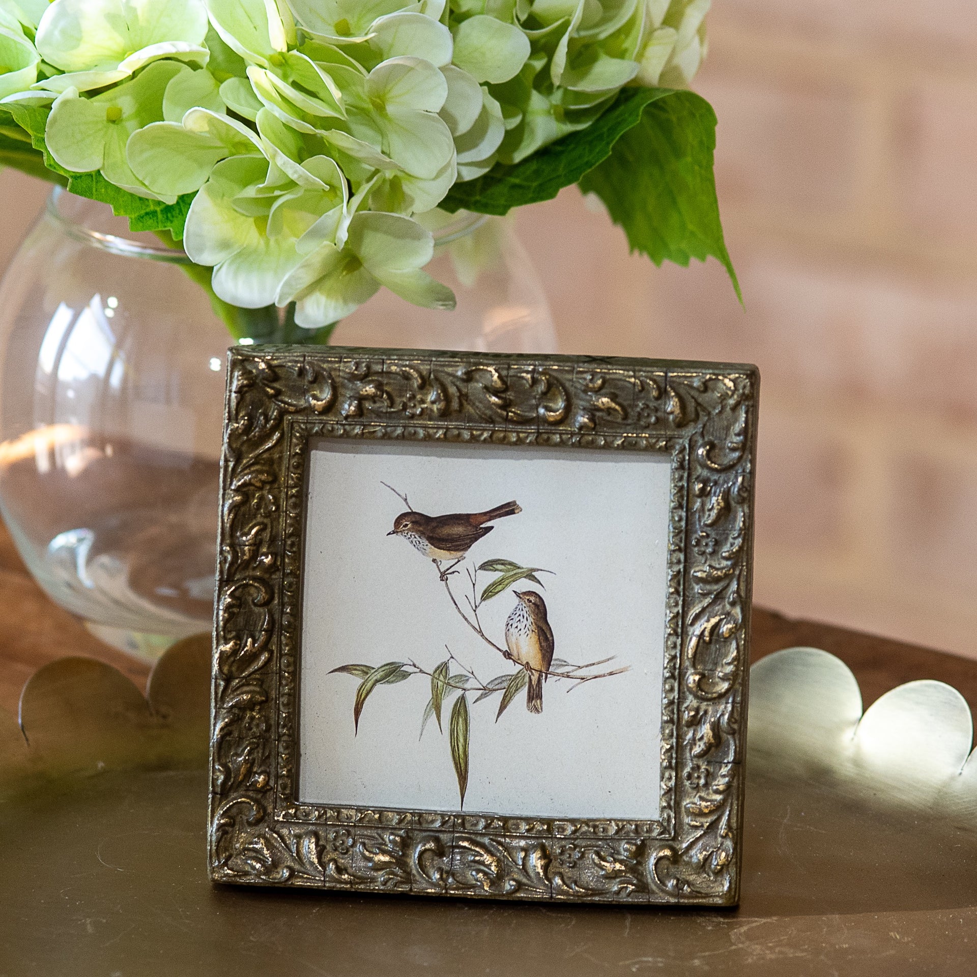 Antique Gold Bird Photo Frame