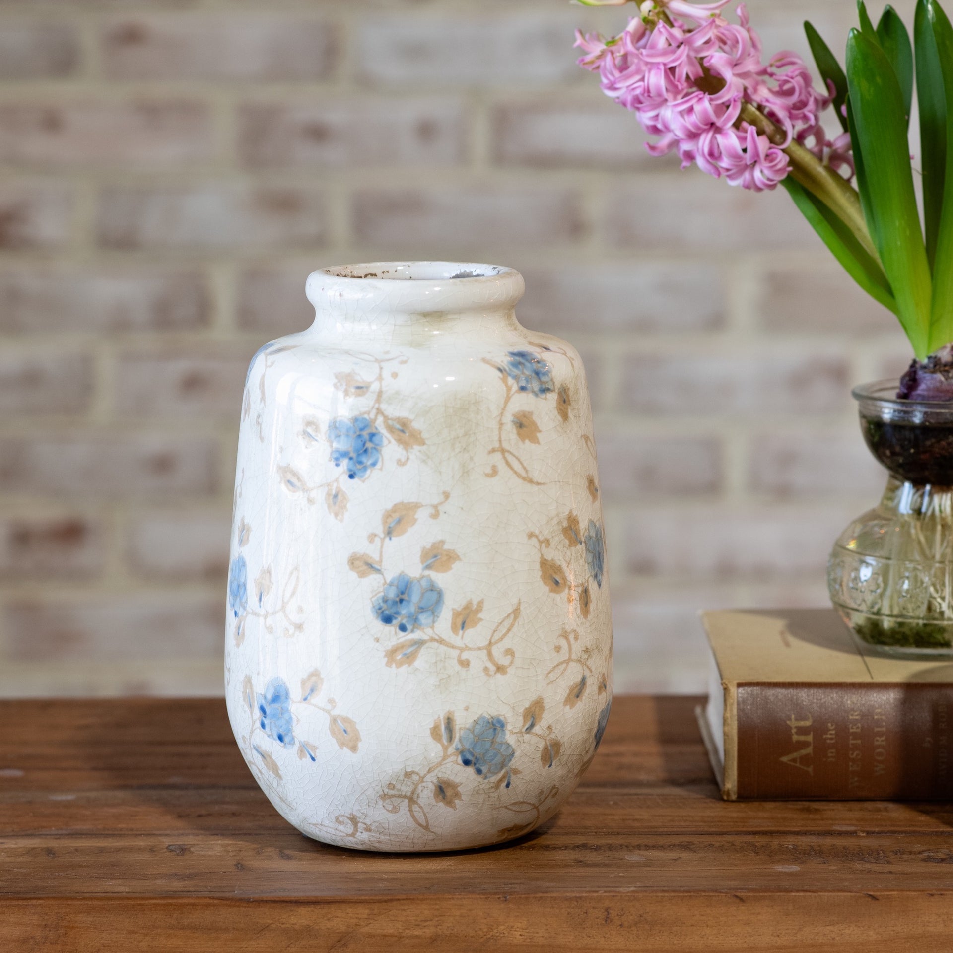 8.3" Blue Flower Bud Vase