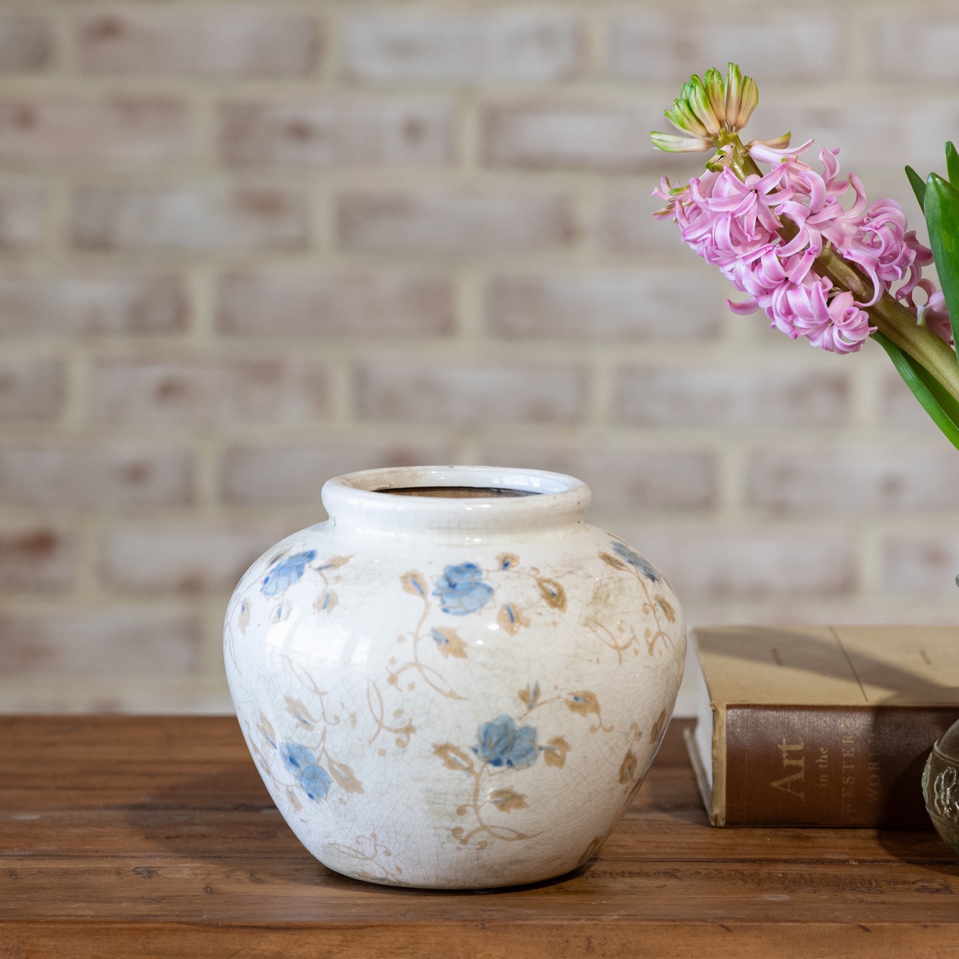 5.3" Blue Flower Bouquet Vase