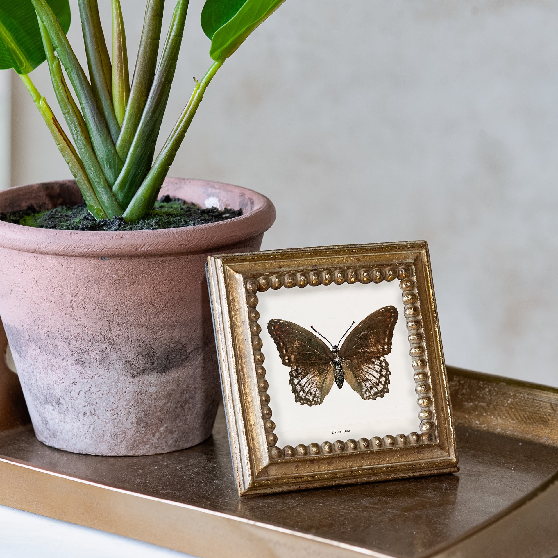 3 x 3 Vintage Gold Square Photo Frame