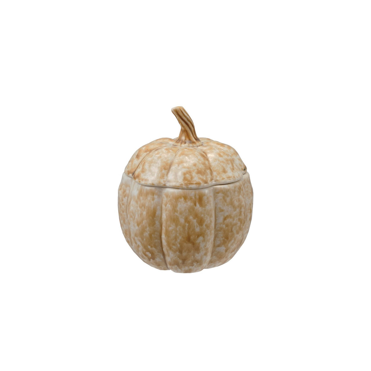 Pumpkin Shaped Jar with Lid