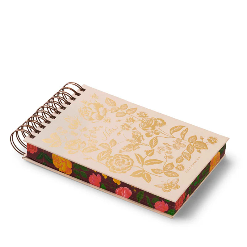 English Rose Desktop Spiral Notepad