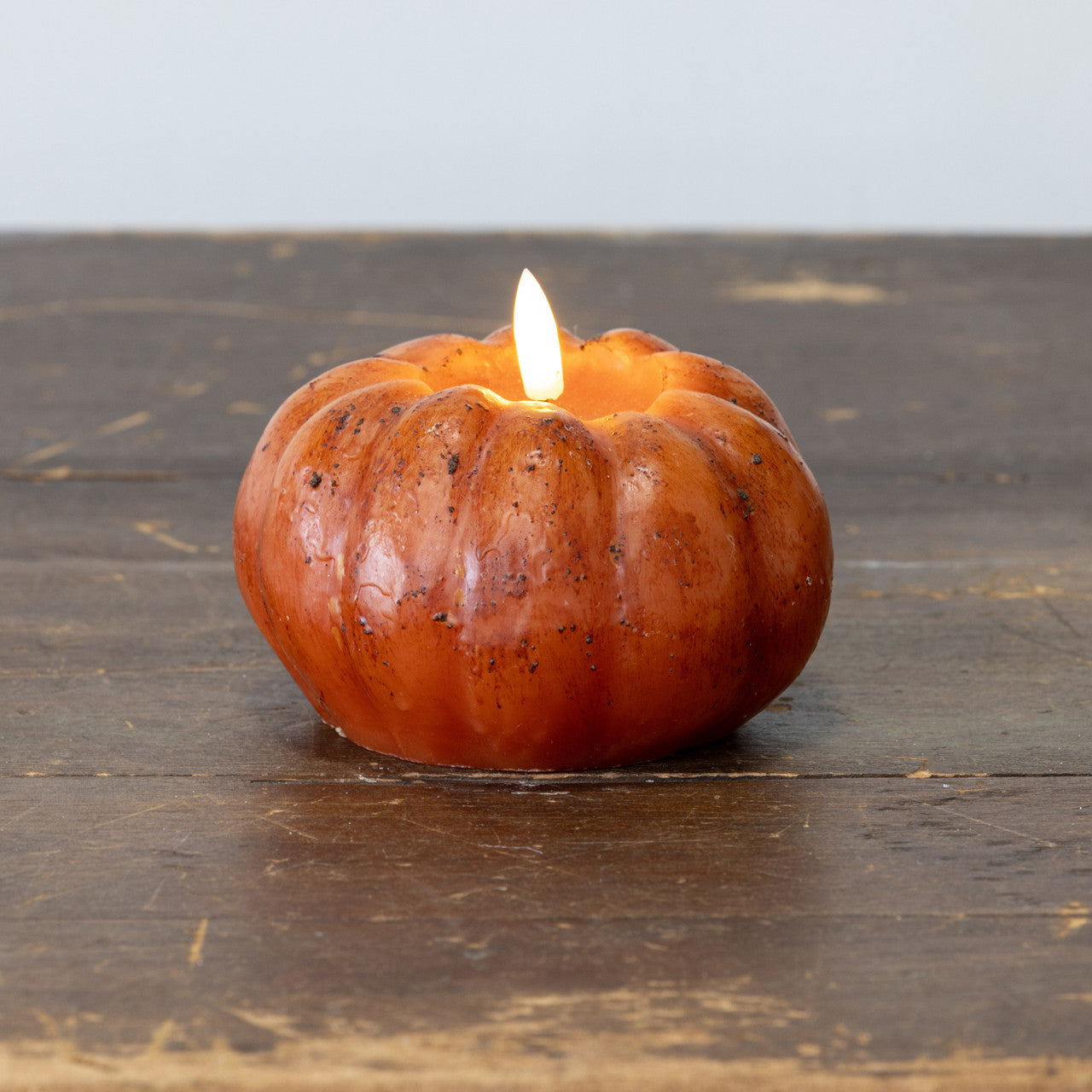 3.5 Inch Orange 3D Flame Pumpkin Candle