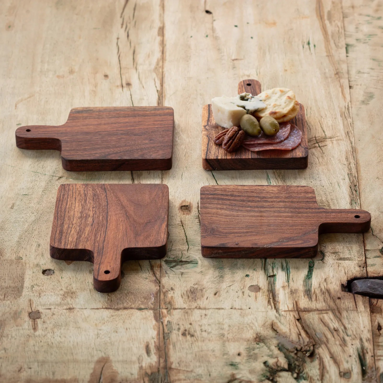 Wooden Charcuterie Sampler
