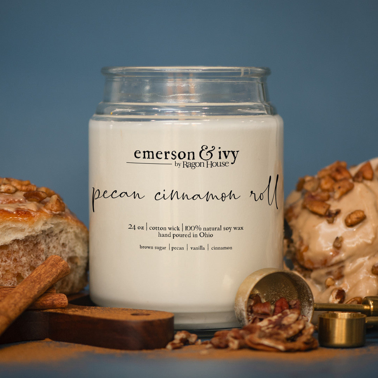 Pecan Cinnamon Roll Candle