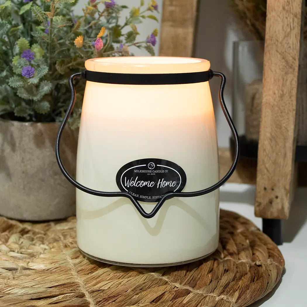 22 oz Butter Jar Candle: Welcome Home