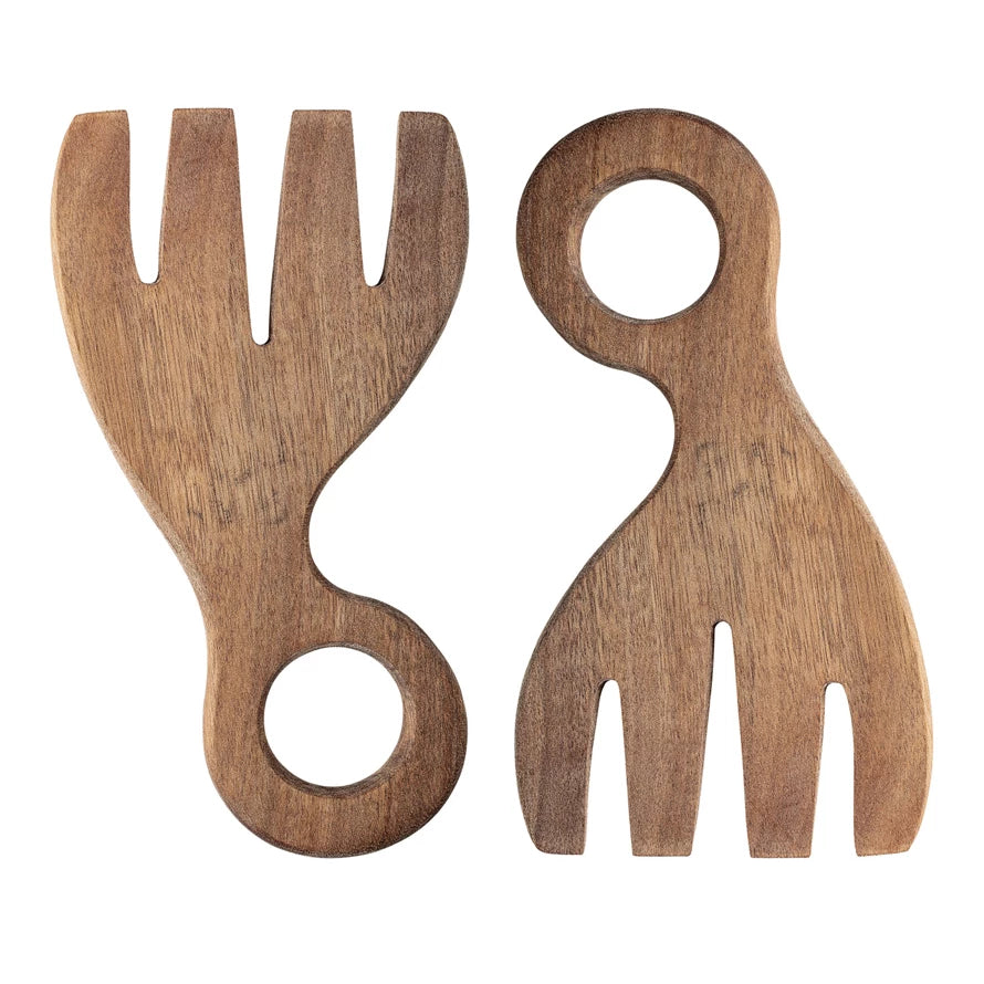 Acacia Wood Salad Servers