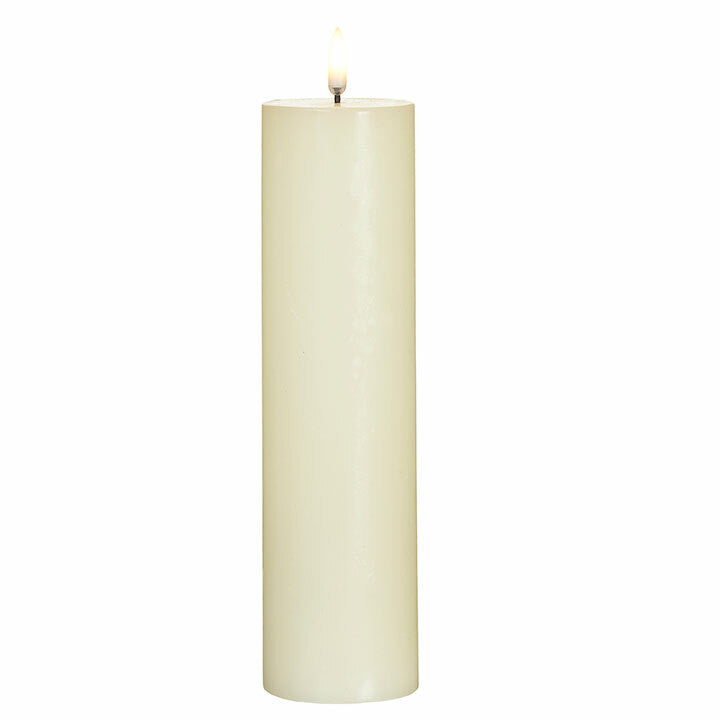 2.25 x 9.75 Inch Ivory Pillar Candle