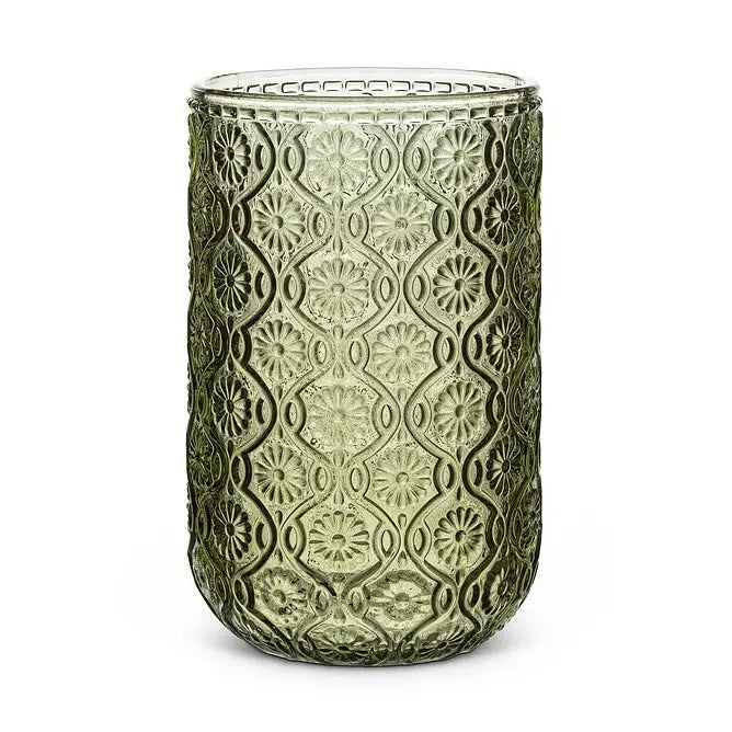 Olive Daisy Highball Drinking Glass