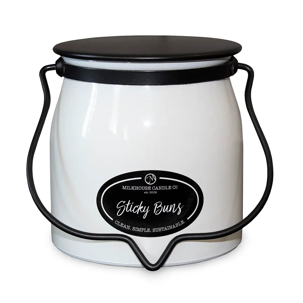 16 oz Butter Jar Candle: Sticky Buns