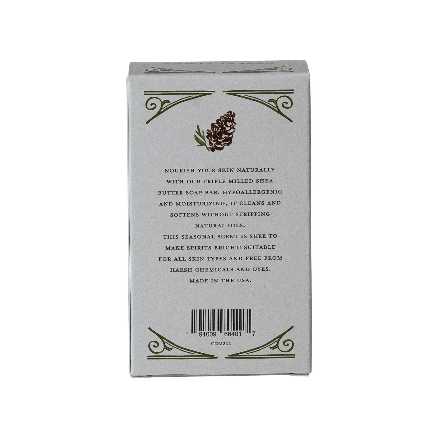 Forest Floor Scented Olive Oil & Shea Butter Triple Milled Bar Soap